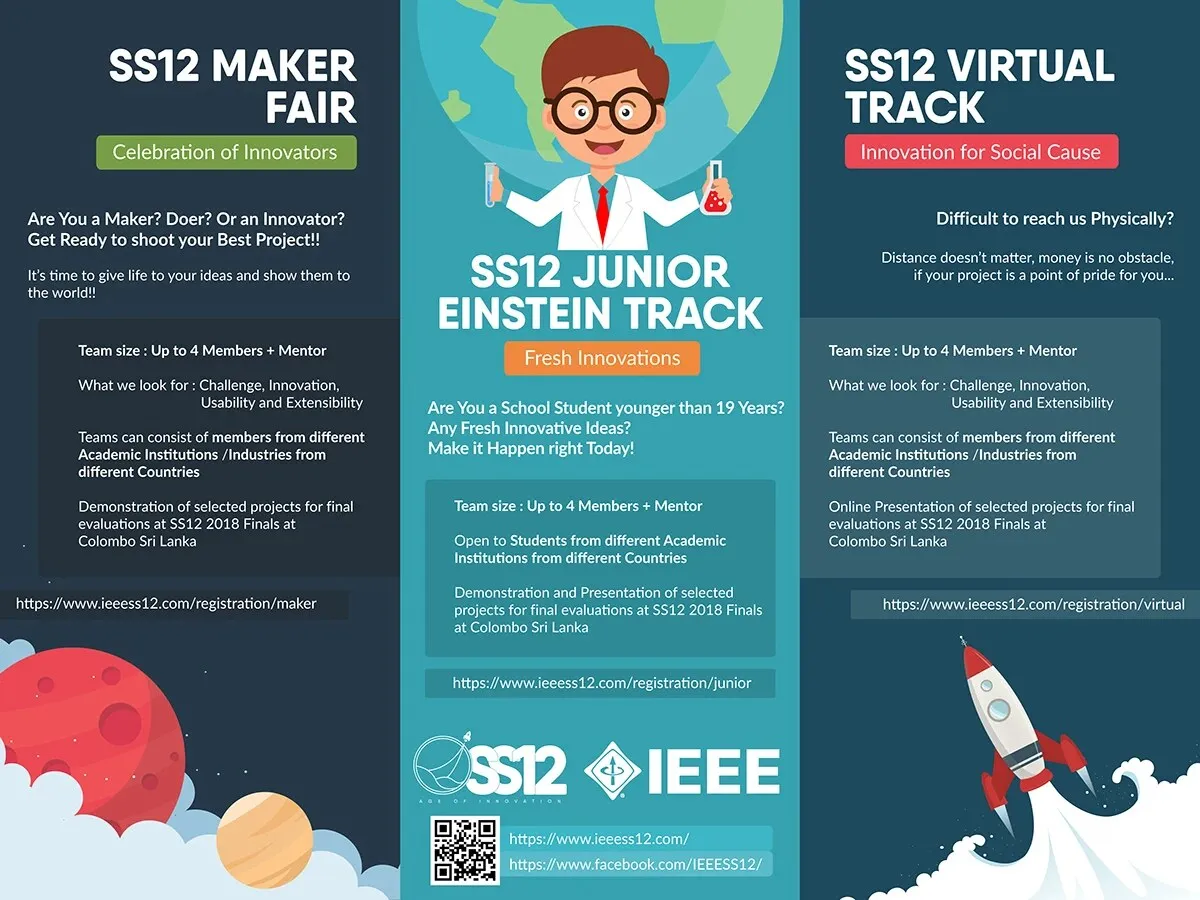Track artwork for IEEE SS12, one illustrated key visual per conference track.
